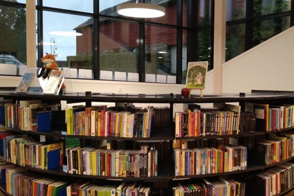 Bua bokreol inne i Jondal bibliotek