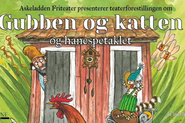Framsida til boka Gubben og katten og hanespetakkelet