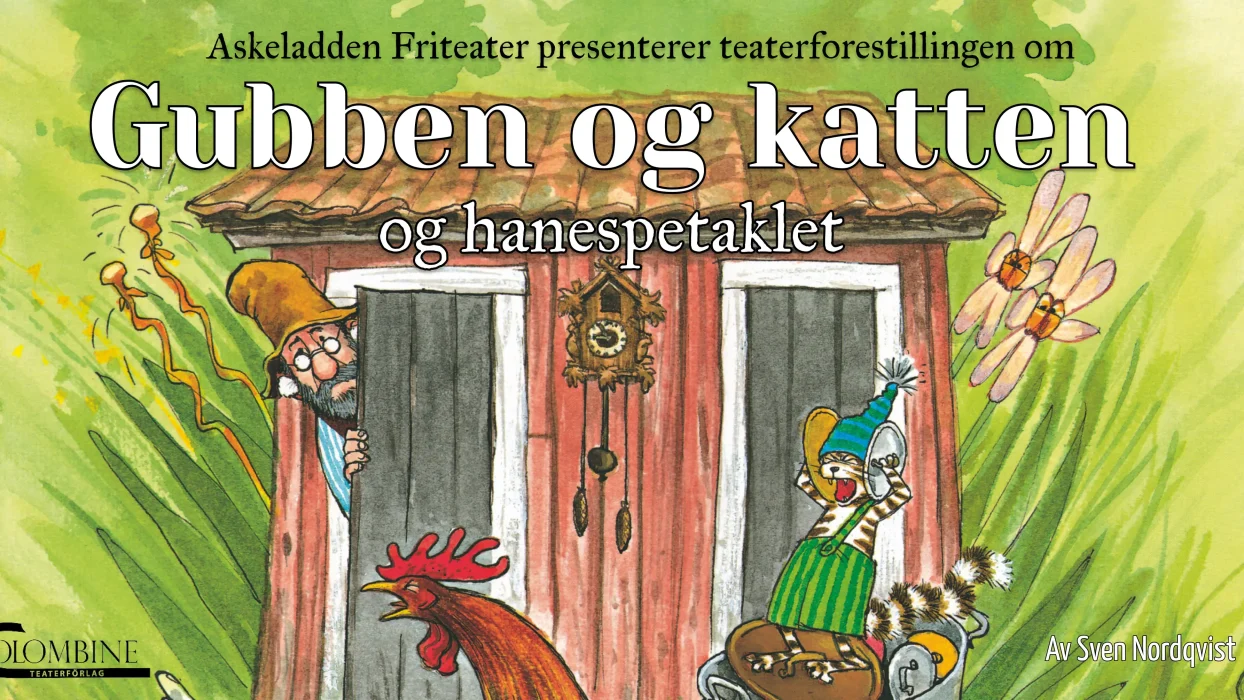 Framsida til boka Gubben og katten og hanespetakkelet